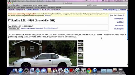transmission: automatic. . Craigslist cleveland for sale